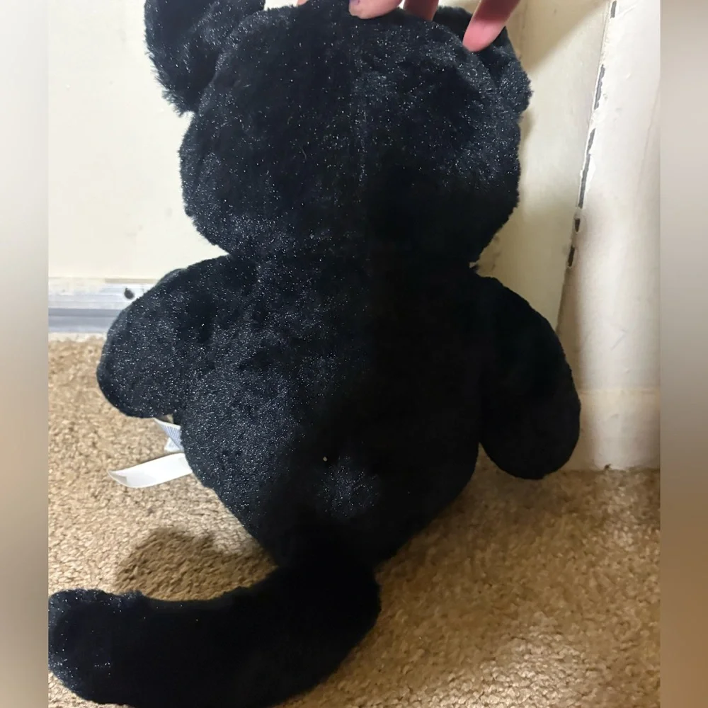 Black and Purple Plush Build a bear cat